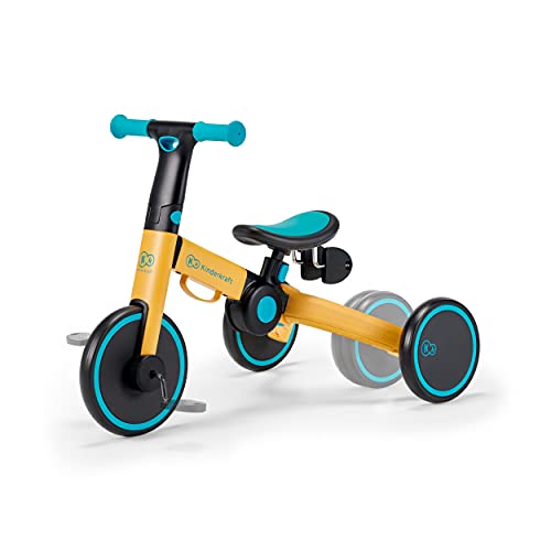 Kinderkraft 4TRIKE Tricycle 3en1, Tricycle pliable, Vélo sans Pédales, Vélo