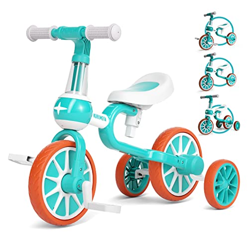 KORIMEFA 4 en 1 Vélo Draisienne Évolutif pour Enfants 2-4