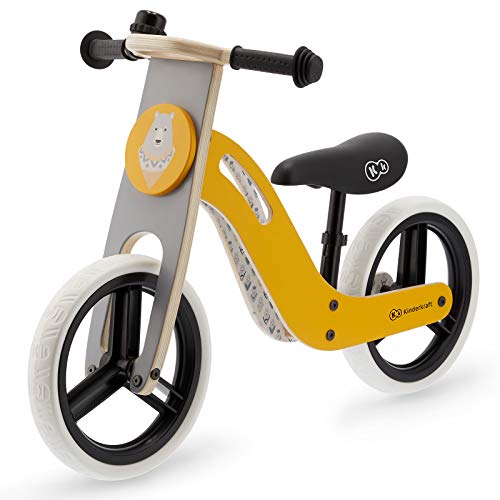 Kinderkraft Draisienne en Bois UNIQ, Eco, Enfant, Vélo sans Pédales,