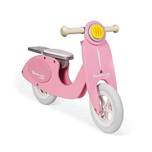 Janod - Draisienne en Bois Scooter Mademoiselle - Look Rétro