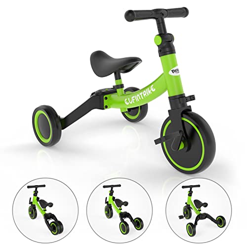 PLEKER 3 en 1 Tricycle Vélo Enfant,Tricycle bébé évolutif 1-3