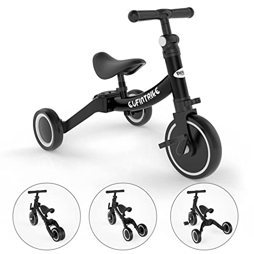 PLEKER 3 en 1 Tricycle Vélo Enfant ,Tricycle bébé évolutif